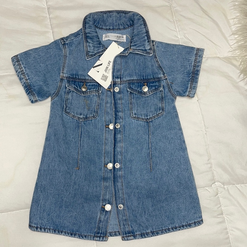NWT ✨ Zara Toddler Jean Dress